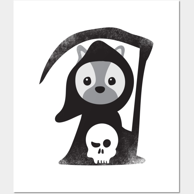 Cute Puppy Death Wall Art by Jess Adams